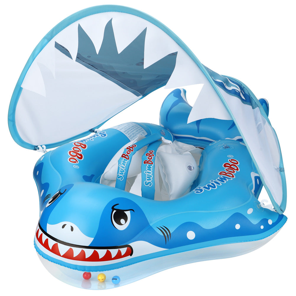 Bouée Bébé Swimbobo Gonflable avec Parasol et queue (3 Mois - 6 Ans)
