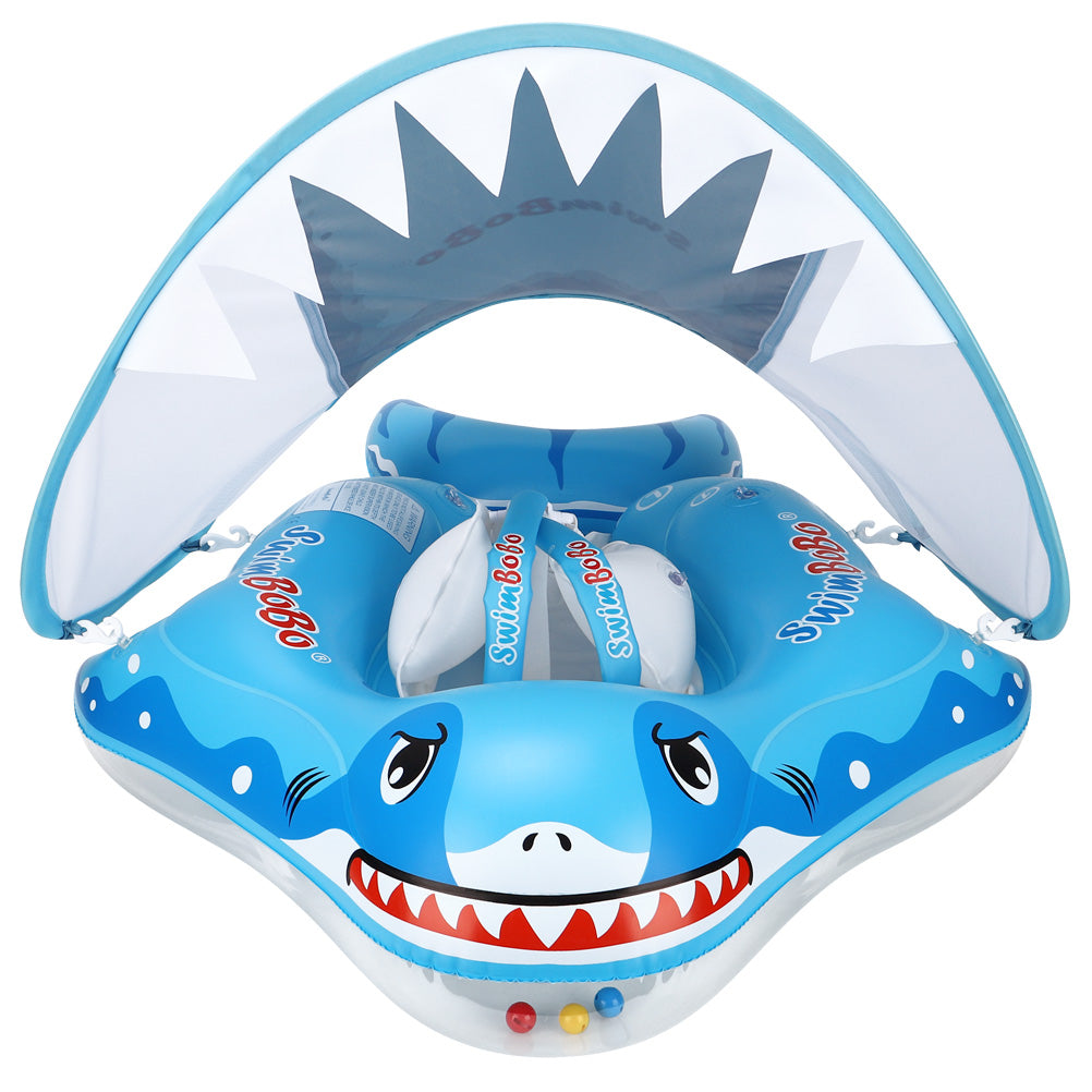 Bouée Bébé Swimbobo Gonflable avec Parasol et queue (3 Mois - 6 Ans)