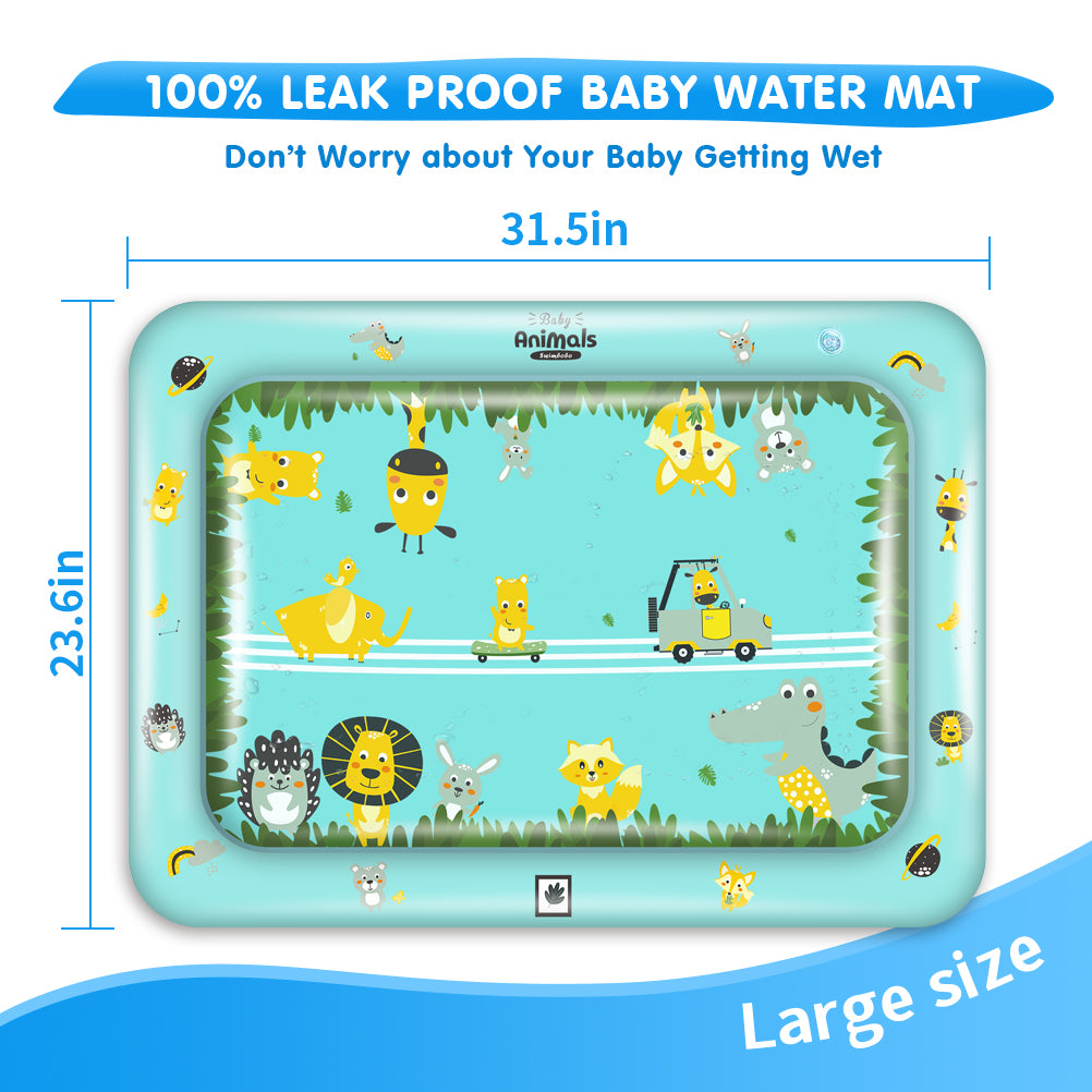 Tapis d'Eau Gonflable Tummy Time pour Bébé (1 Mois - 24 Mois)