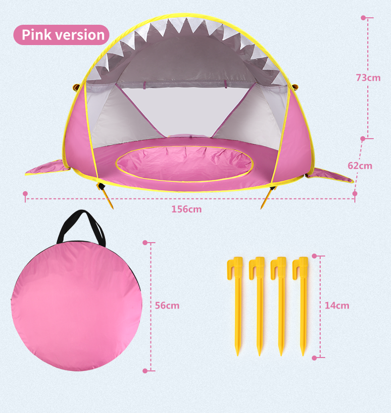 Tente de Plage pour Bébé avec Protection Solaire