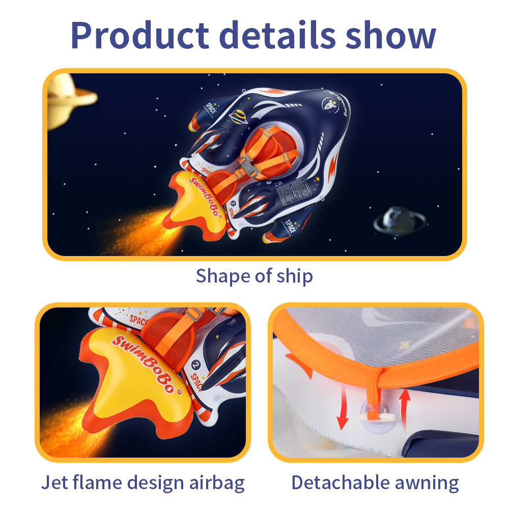 Flotteur Gonflable pour Bébé Swimbobo avec Canopy (6-36 Mois)