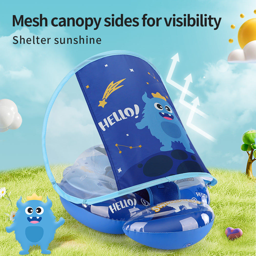 Flotteur Gonflable pour Bébé Swimbobo avec Canopy (6-36 Mois)