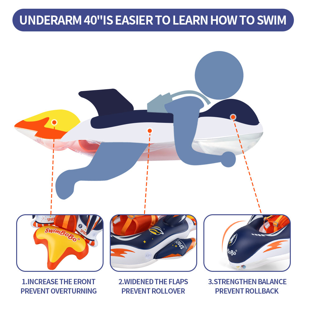 Flotteur Gonflable pour Bébé Swimbobo avec Canopy (6-36 Mois)