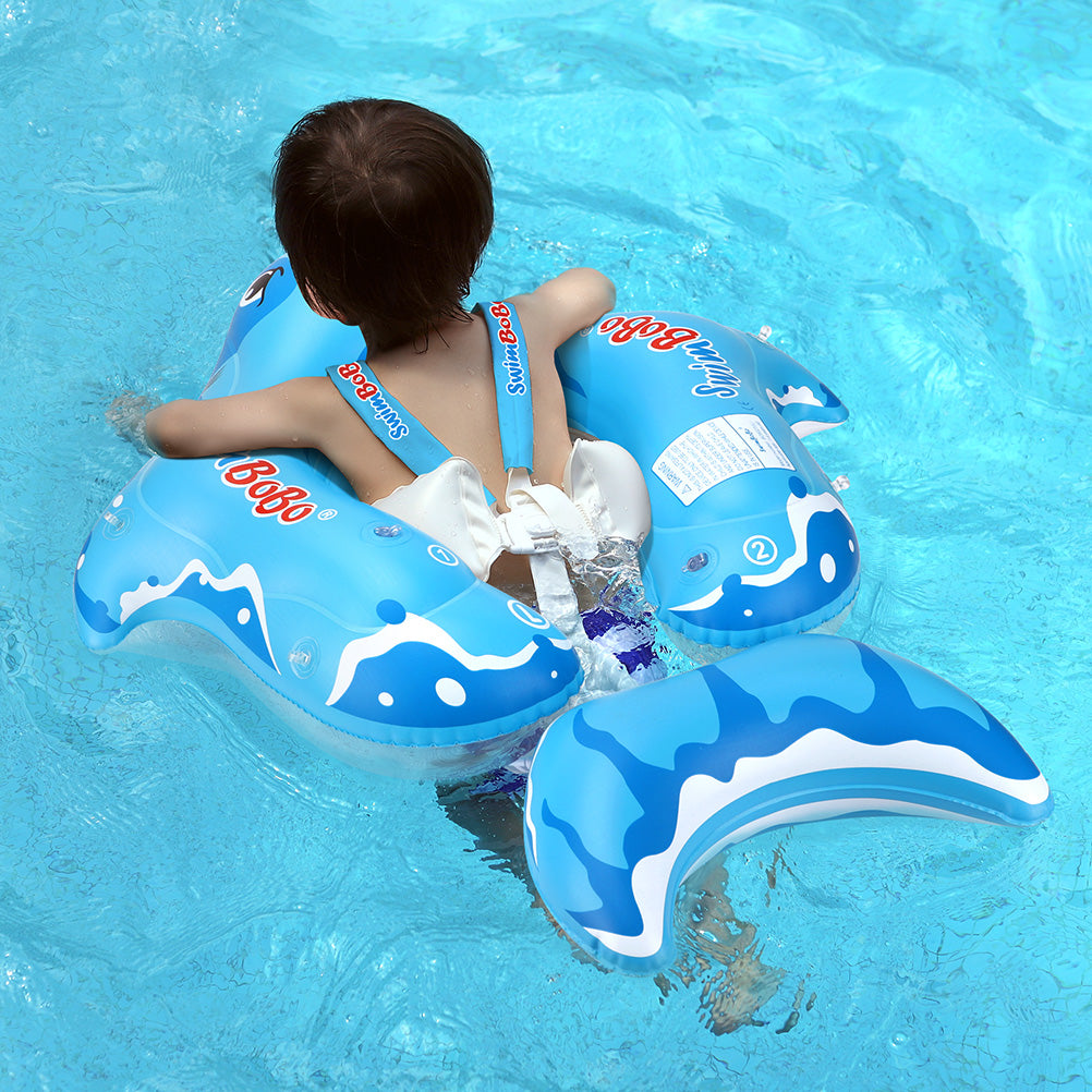 Bouée Bébé Swimbobo Gonflable avec Parasol et queue (3 Mois - 6 Ans)