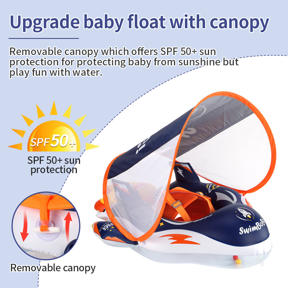 Flotteur Gonflable pour Bébé Swimbobo avec Canopy (6-36 Mois)