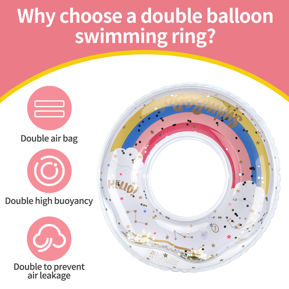 Bouée de Natation Arc-en-Ciel pour Enfants (Plus de 3 Ans)