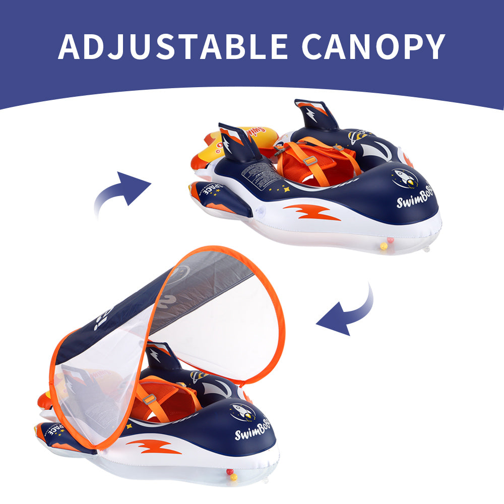 Flotteur Gonflable pour Bébé Swimbobo avec Canopy (6-36 Mois)