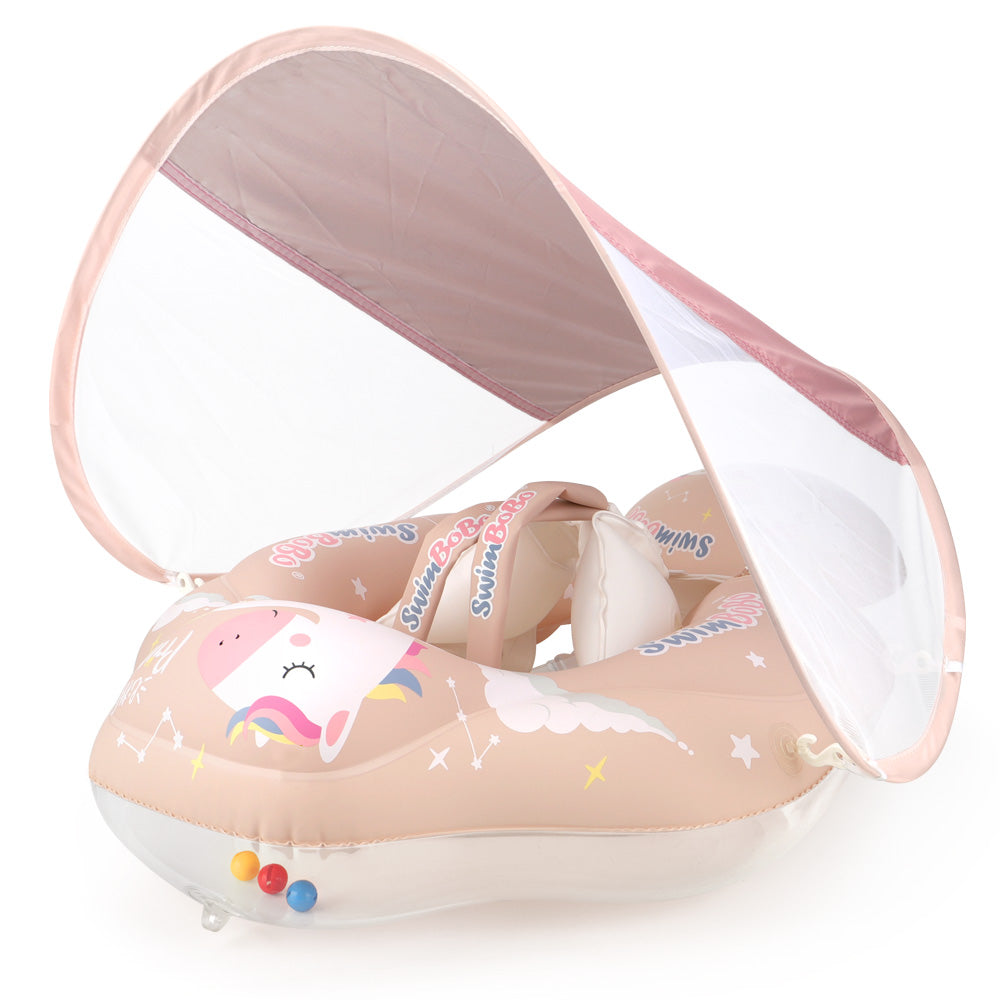Flotteur Gonflable pour Bébé Swimbobo avec Canopy et Queue (3 Mois - 6 Ans)