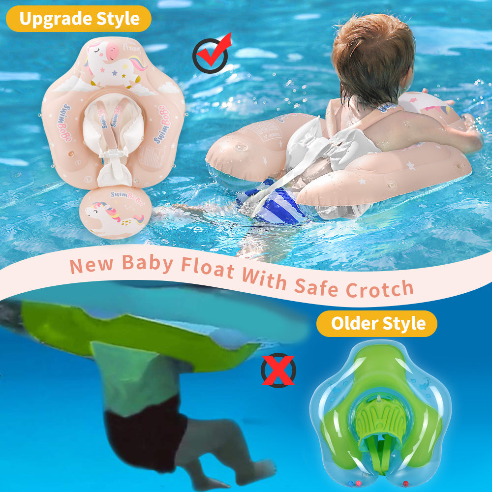 Flotteur Gonflable pour Bébé Swimbobo avec Canopy et Queue (3 Mois - 6 Ans)