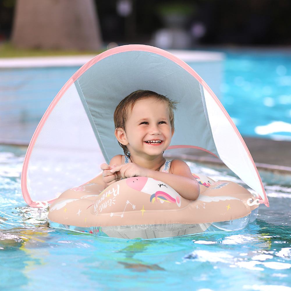 Flotteur Gonflable pour Bébé Swimbobo avec Canopy et Queue (3 Mois - 6 Ans)