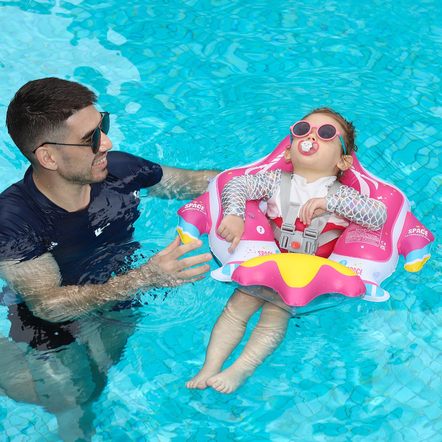 Bouée Bébé Swimbobo Gonflable avec Parasol et queue (6-36 Mois)