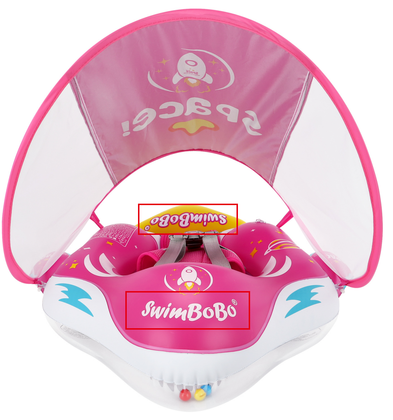 Bouée Bébé Swimbobo Gonflable avec Parasol et queue (6-36 Mois)
