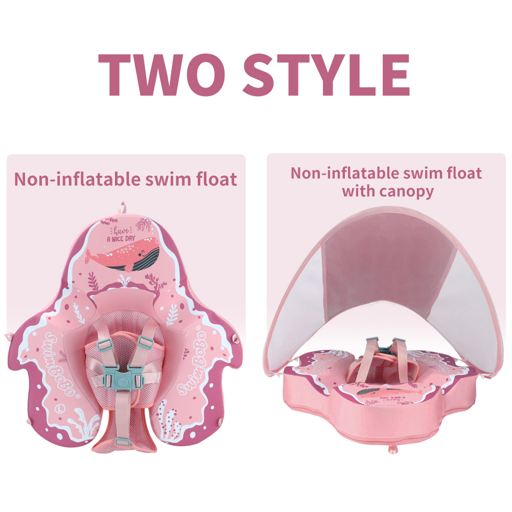 Bouée Bébé Swimbobo Non-Gonflable avec Parasol et Queue (4-48 Mois)