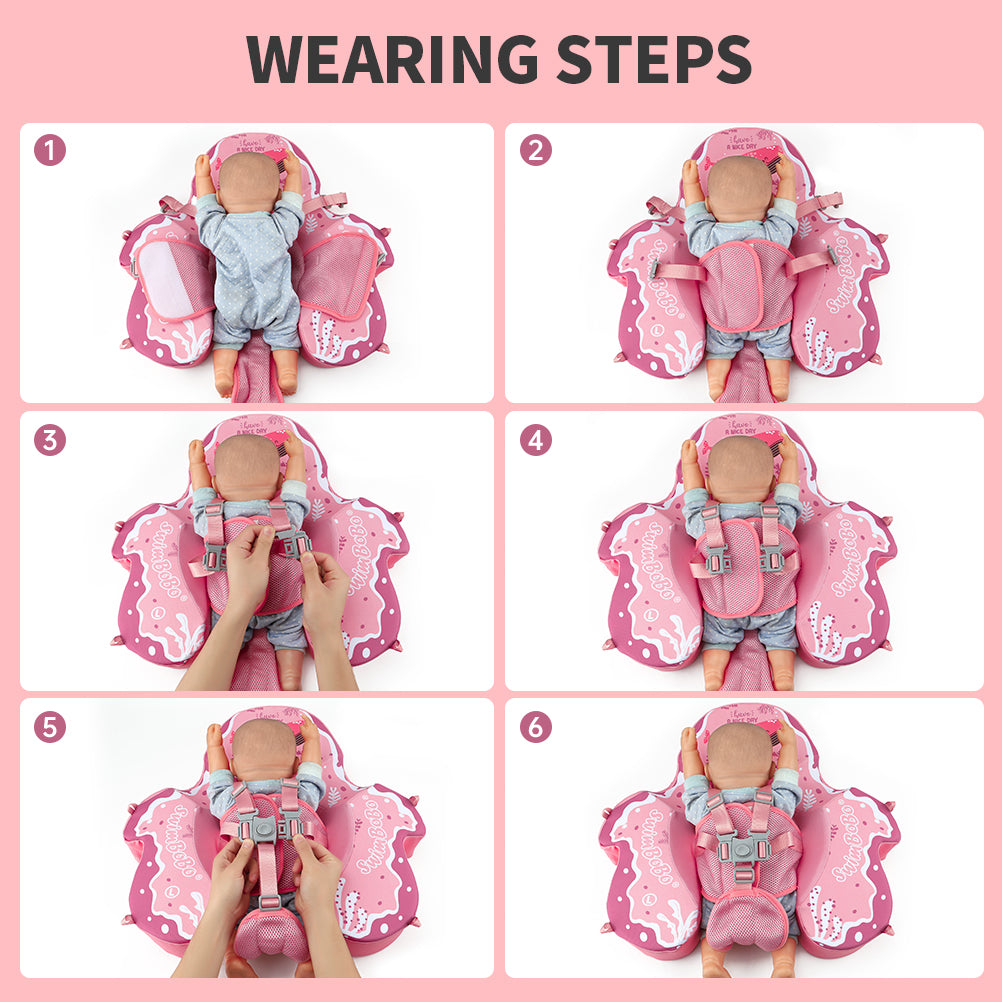 Bouée Bébé Swimbobo Non-Gonflable avec Parasol et Queue (4-48 Mois)