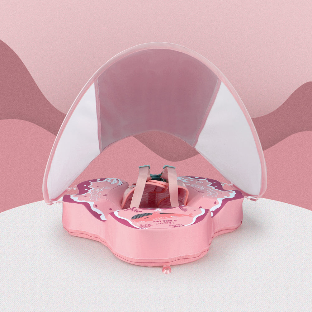 Bouée Bébé Swimbobo Non-Gonflable avec Parasol et Queue (4-48 Mois)