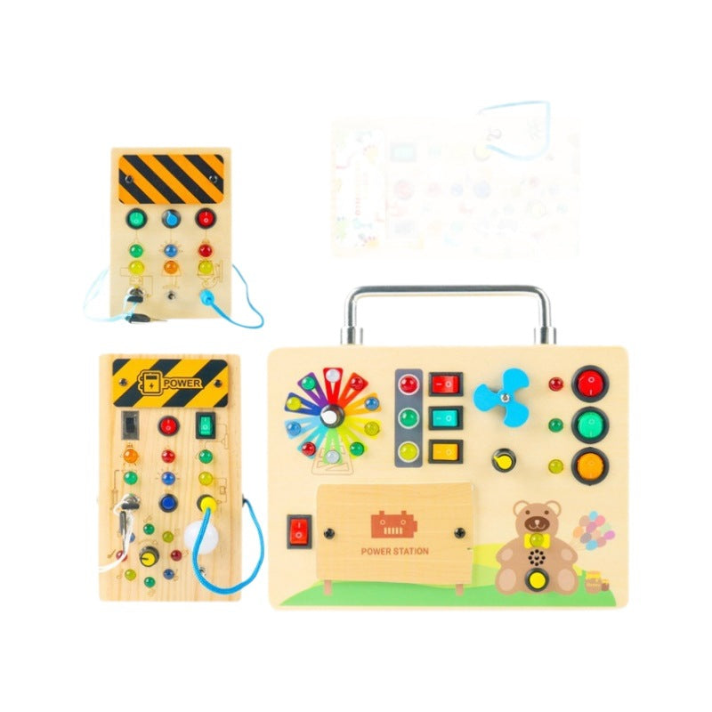 Tableau Montessori Occupé avec Lumière pour Activités Sensorielles