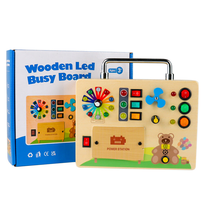 Tableau Montessori Occupé avec Lumière pour Activités Sensorielles
