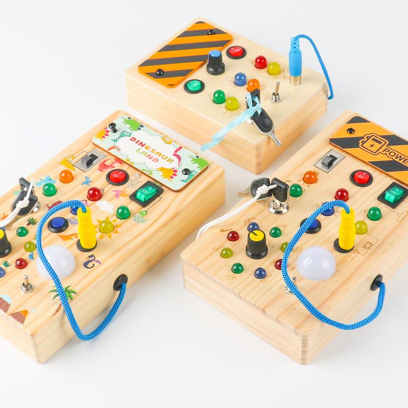 Tableau Montessori Occupé avec Lumière pour Activités Sensorielles