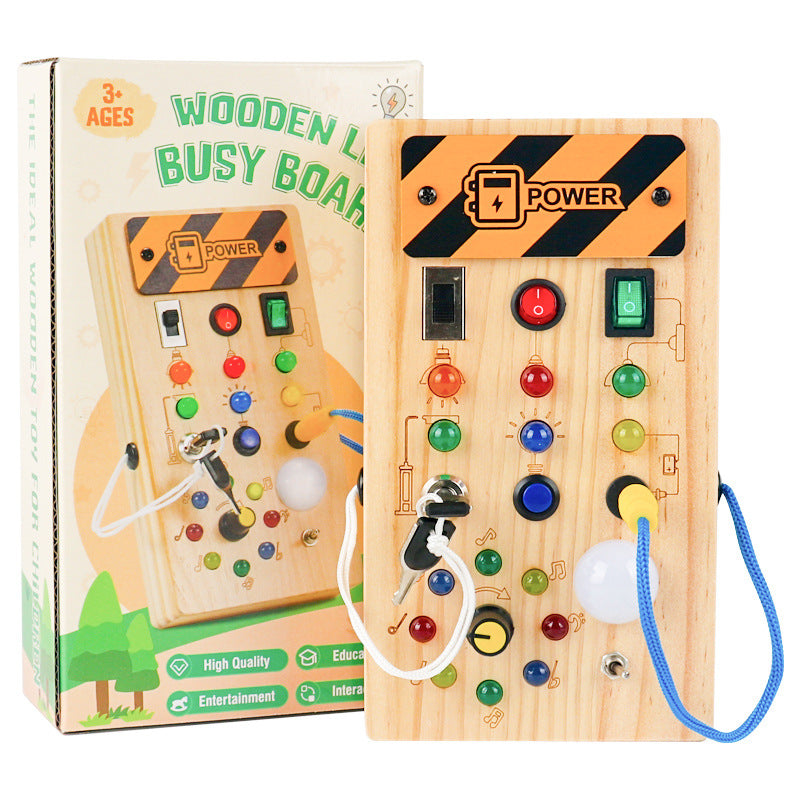 Tableau Montessori Occupé avec Lumière pour Activités Sensorielles
