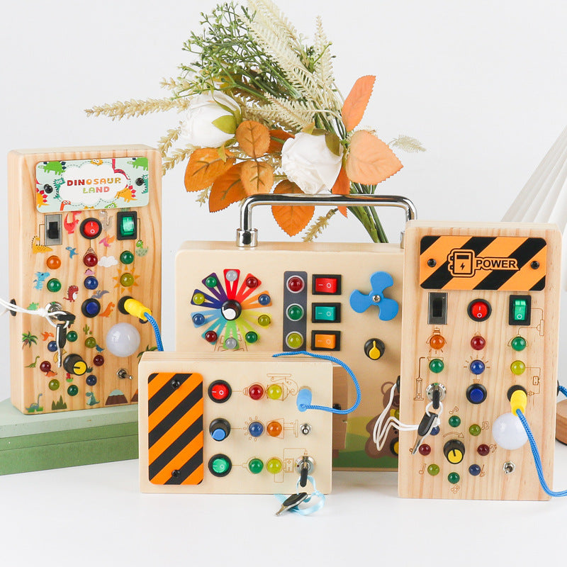 Tableau Montessori Occupé avec Lumière pour Activités Sensorielles