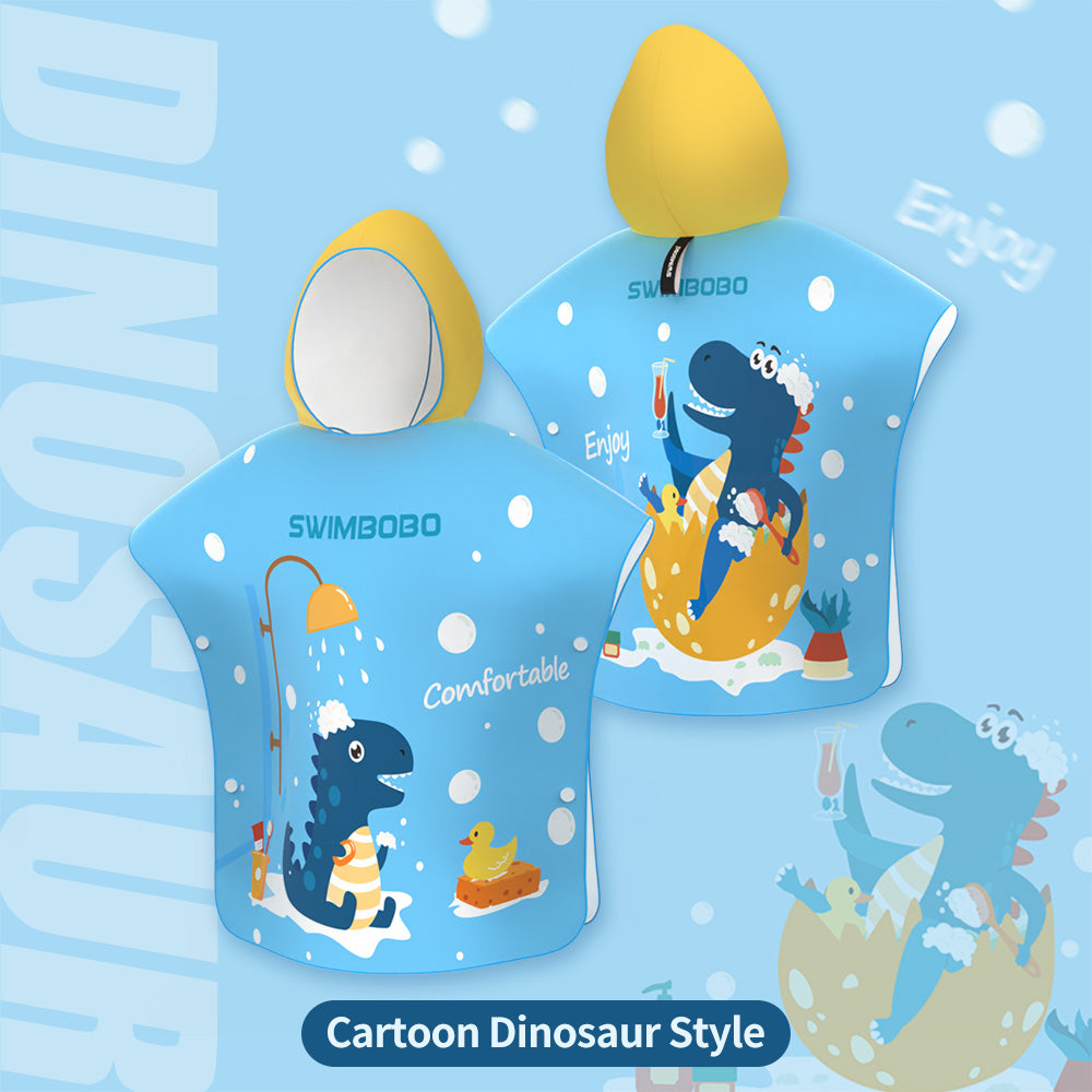 Serviette à Capuche Dinosaure pour Enfants (120 cm - 150 cm)