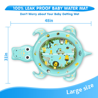 Tapis d'Eau Gonflable Tummy Time pour Bébé (1 Mois - 24 Mois)