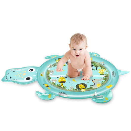 Tapis d'Eau Gonflable Tummy Time pour Bébé (1 Mois - 24 Mois)