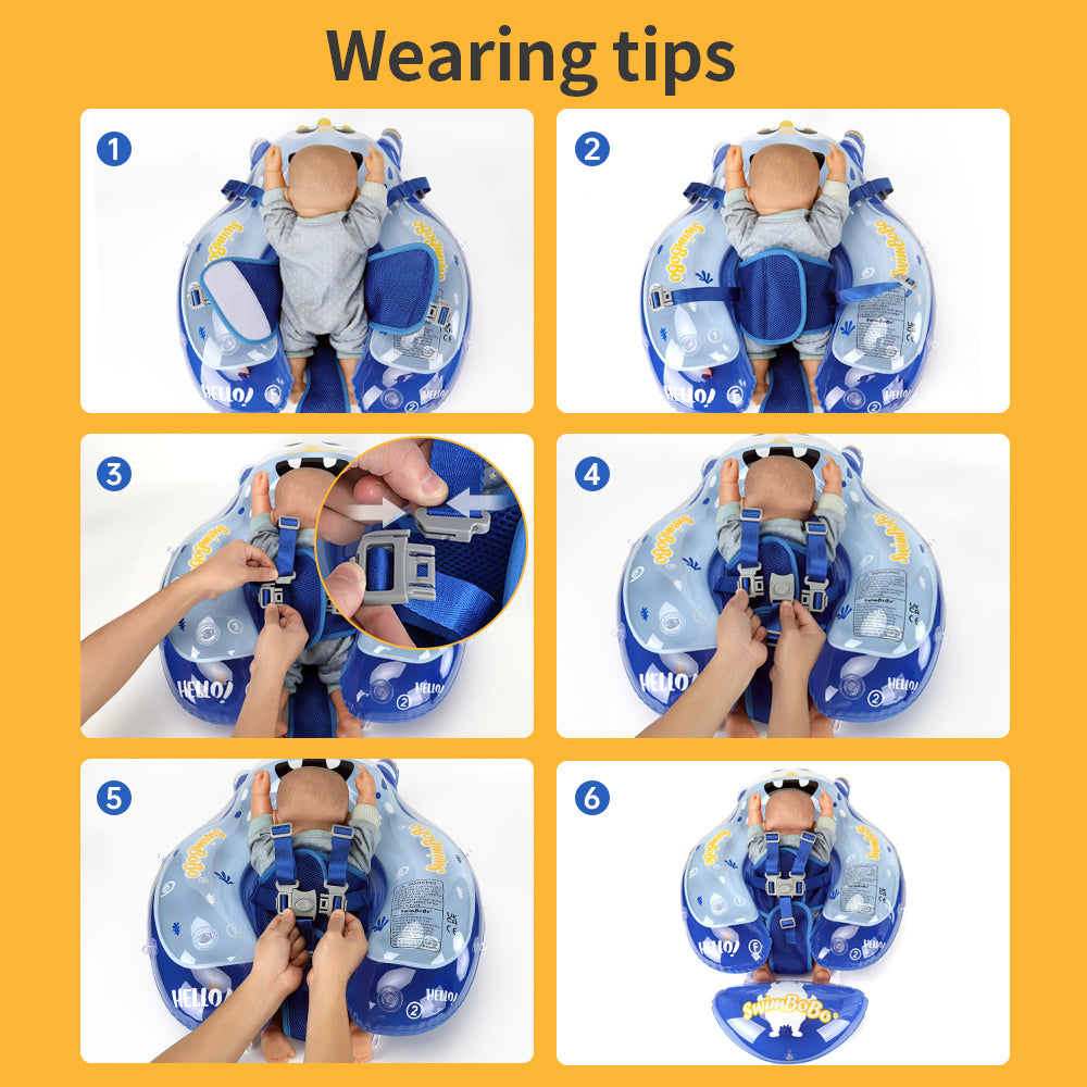 Flotteur Gonflable pour Bébé Swimbobo avec Canopy (6-36 Mois)