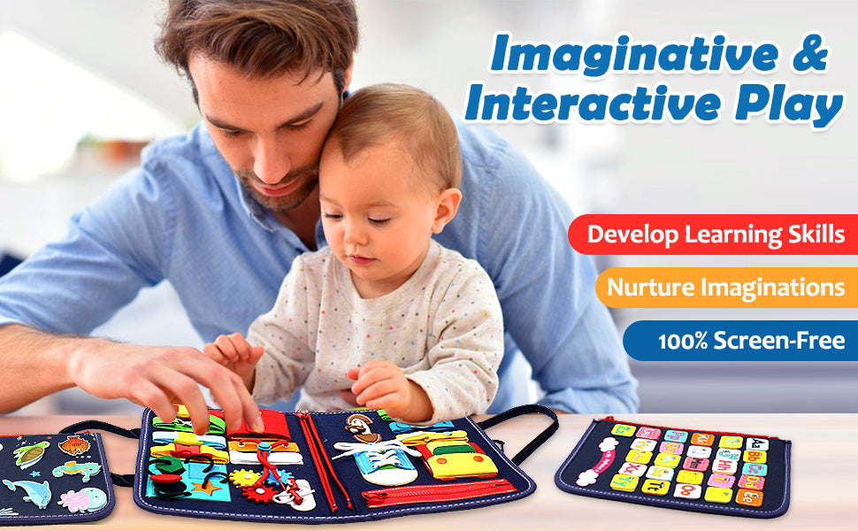 Tableau Montessori Occupé pour Activités Éducatives et Sensorielles