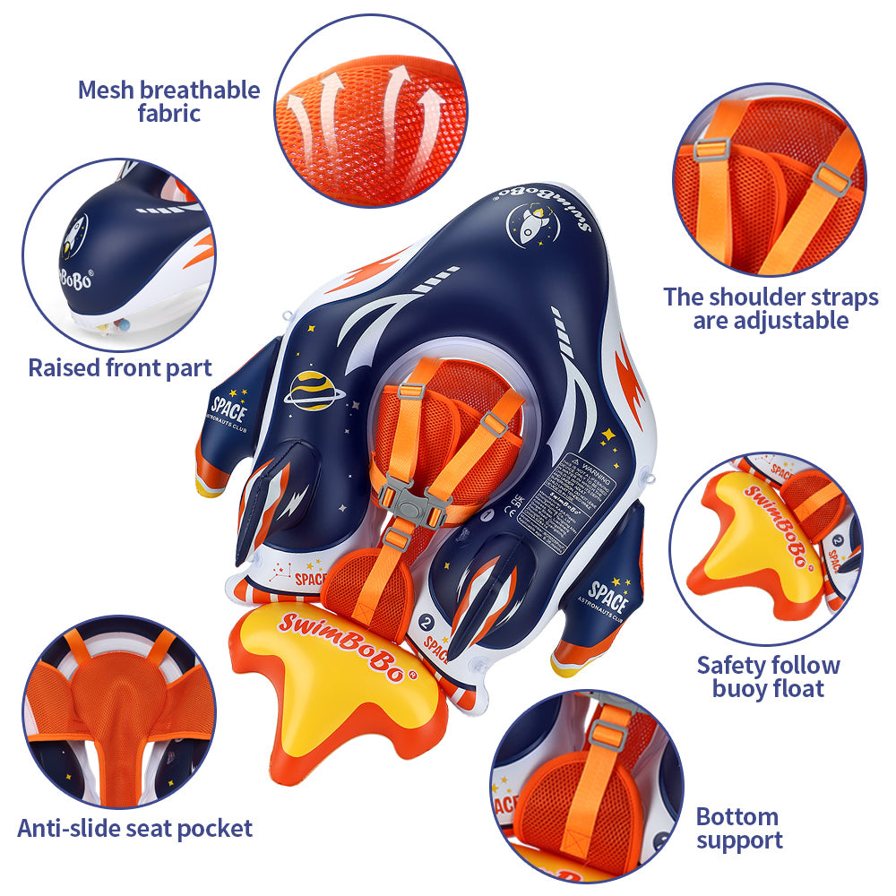 Flotteur Gonflable pour Bébé Swimbobo avec Canopy (6-36 Mois)