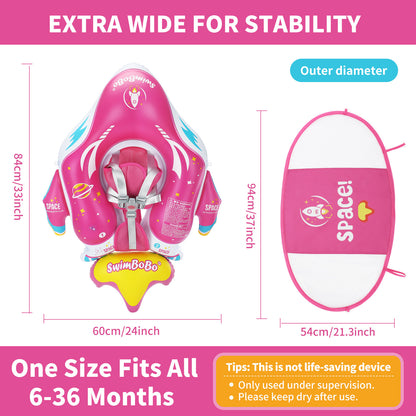 Bouée Bébé Swimbobo Gonflable avec Parasol et queue (6-36 Mois)