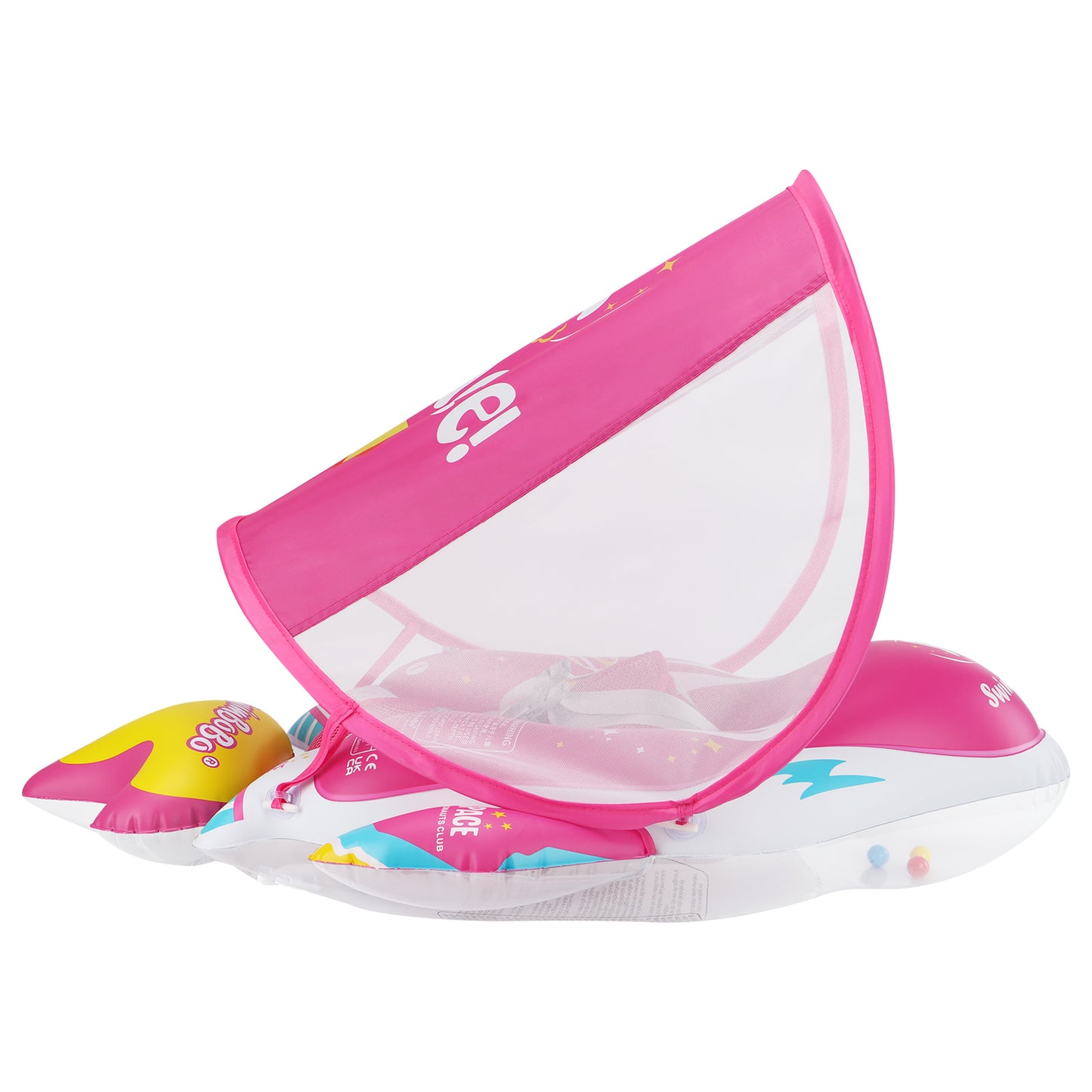 Bouée Bébé Swimbobo Gonflable avec Parasol et queue (6-36 Mois)