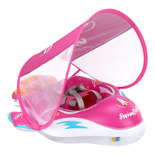Bouée Bébé Swimbobo Gonflable avec Parasol et queue (6-36 Mois)
