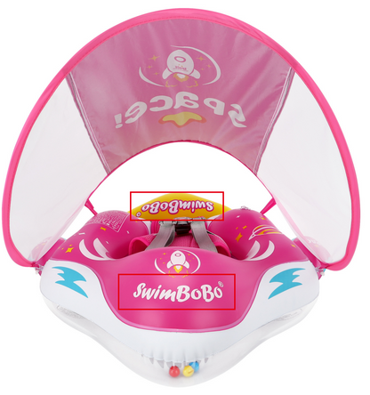 Bouée Bébé Swimbobo Gonflable avec Parasol et queue (6-36 Mois)