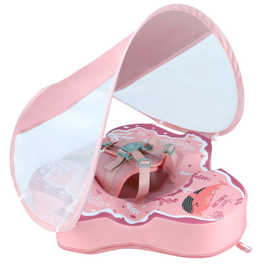 Bouée Bébé Swimbobo Non-Gonflable avec Parasol et Queue (4-48 Mois)