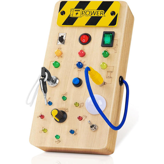 Tableau Montessori Occupé avec Lumière pour Activités Sensorielles