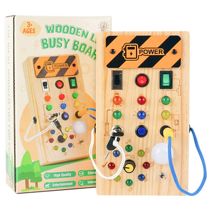 Tableau Montessori Occupé avec Lumière pour Activités Sensorielles