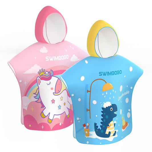 Serviette à Capuche Dinosaure pour Enfants (120 cm - 150 cm)